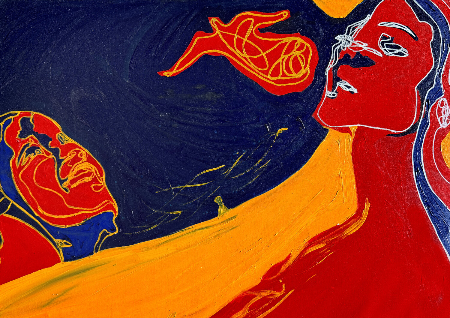 Liber I – Breathing the Unsaid | Original Hand-Painted Juca Maximo