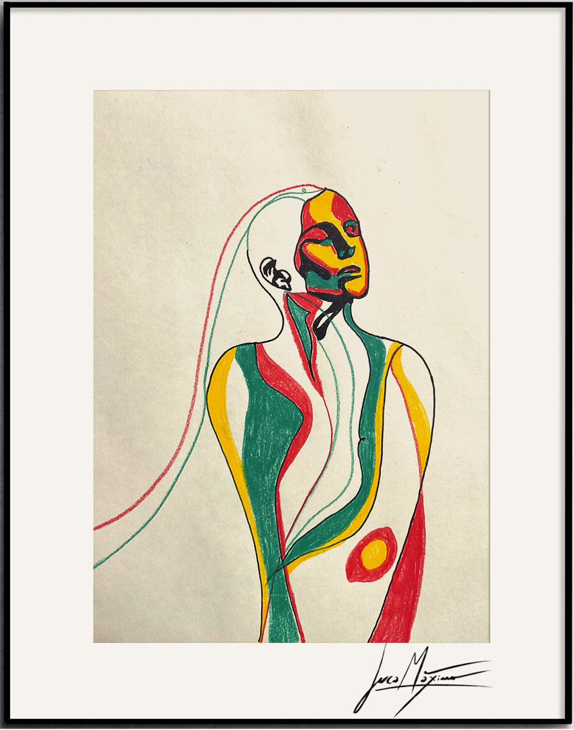 Sketch n26 – The Pulse of Color (Original Drawing – Hand Painted 1/1) Juca Maximo