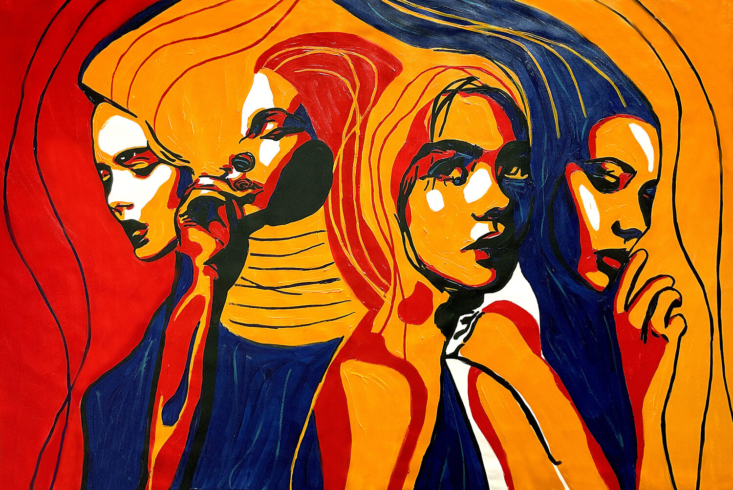 Write Your Story IX – Silent Bonds Between Us (Original Series – Hand Painted) Juca Maximo