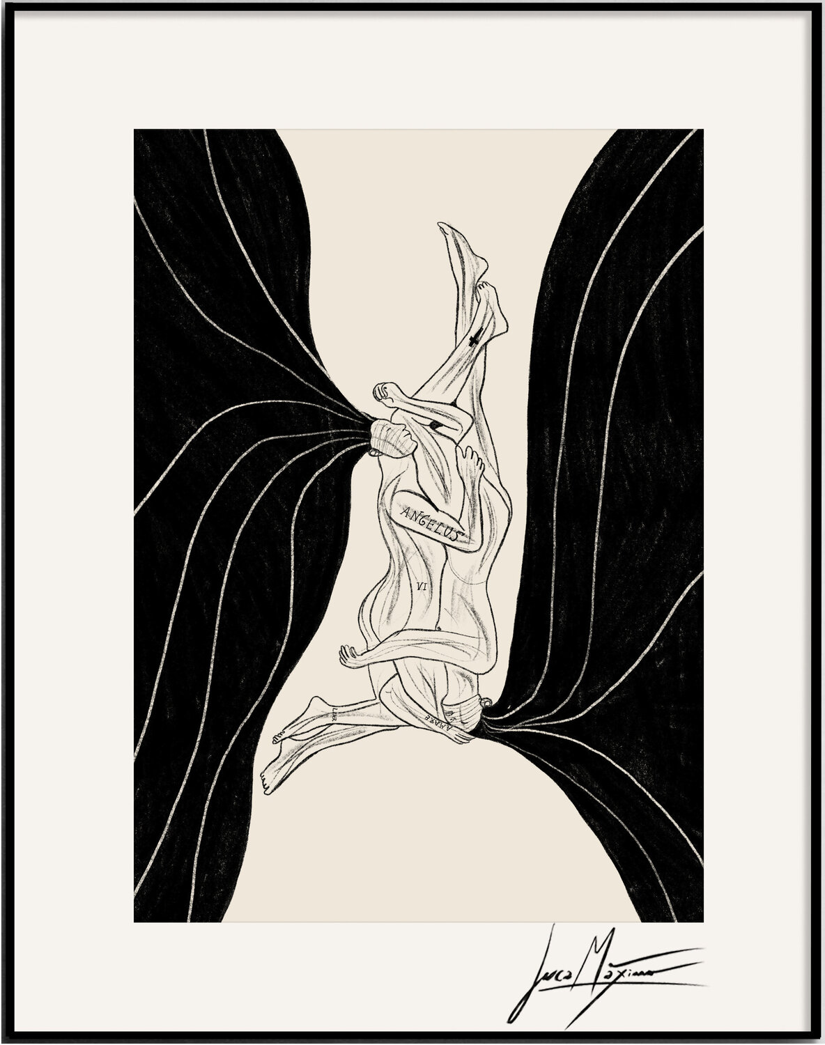 Sketch n45 – Where Angels Are Born (Original Series – Hand Painted 1/1) Juca Maximo Zeichnungen zu verkaufen