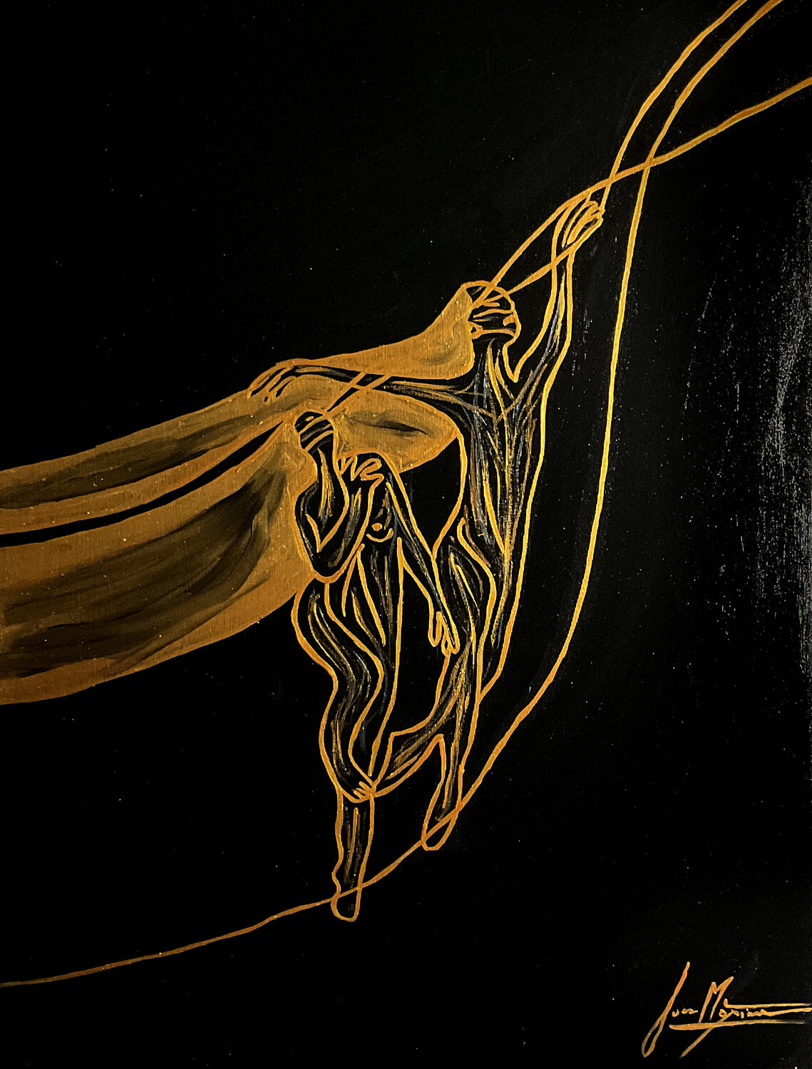 Energy VI – She Carries the Light (Limited Edition 1/9 – Work painted by hand) Juca Maximo Andere Medien zu verkaufen