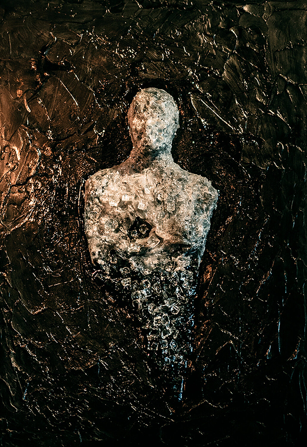 Absence Skin — Sculptural Painting | 1/1 | Epoxy + Glass Juca Maximo Andere Medien zu verkaufen