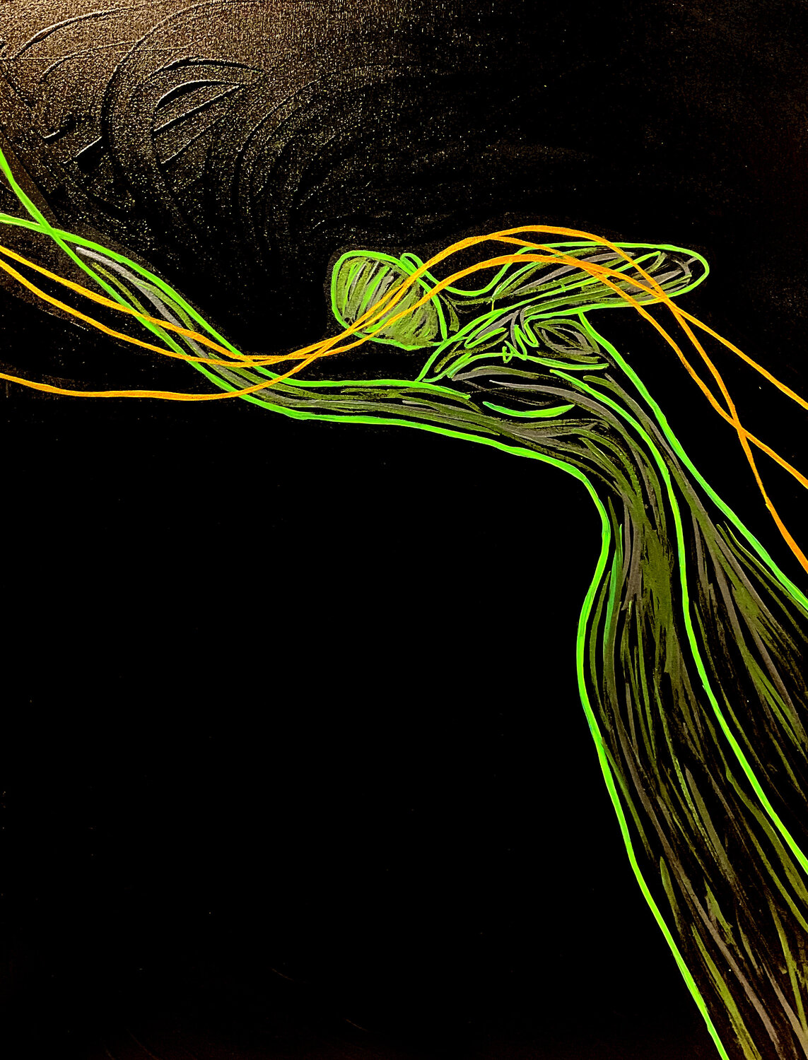 Energy XX – The Unseen Flow (Original) – Hand-Painted Work Juca Maximo