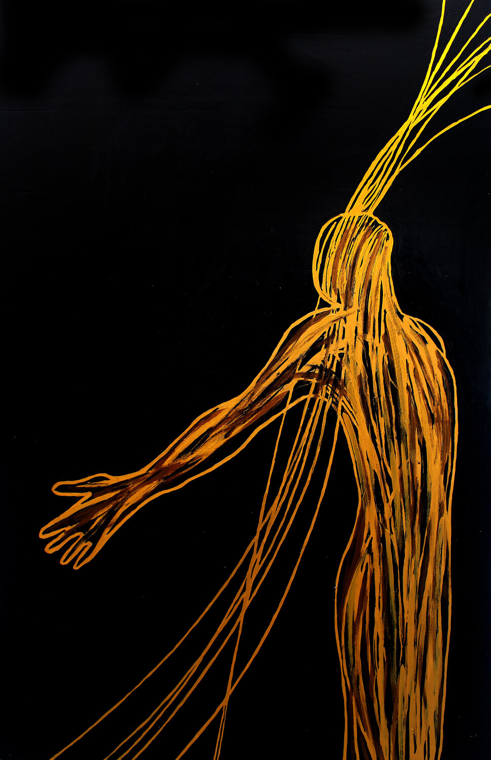 Gravity VII – The Pull of Becoming (Original Series – Hand Painted) Juca Maximo