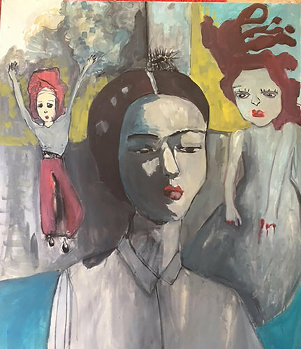 Houhou van Aliénor de Cellès, Schilderij te koop op Singulart