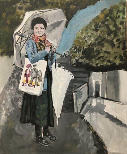 Yoko, Yokohama, Tokyo by Aliénor de Cellès, 회화 for Sale on Singulart