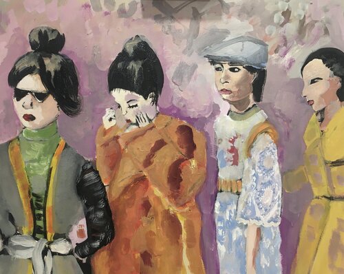 Ensemble by Aliénor de Cellès, 회화 for Sale on Singulart