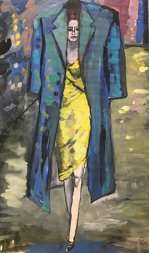 Sous le manteau by Aliénor de Cellès, 종이 for Sale on Singulart