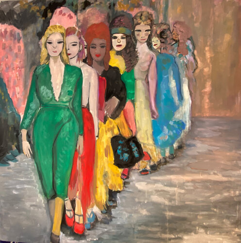 Rhizome de la mode by Aliénor de Cellès, 회화 for Sale on Singulart