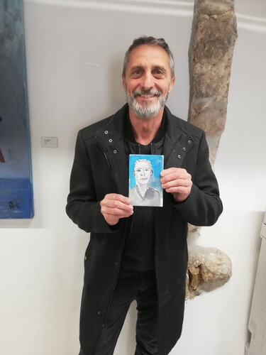 Portrait instantané 9 minutes van Aliénor de Cellès, Schilderij te koop op Singulart