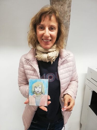 Portrait instantané 9 minutes van Aliénor de Cellès, Schilderij te koop op Singulart