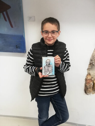 Portrait instantané 9 minutes van Aliénor de Cellès, Schilderij te koop op Singulart