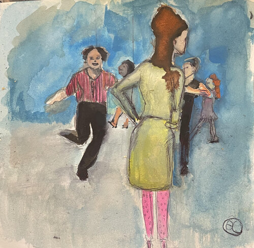Gouache préparatoire by Aliénor de Cellès, 회화 for Sale on Singulart
