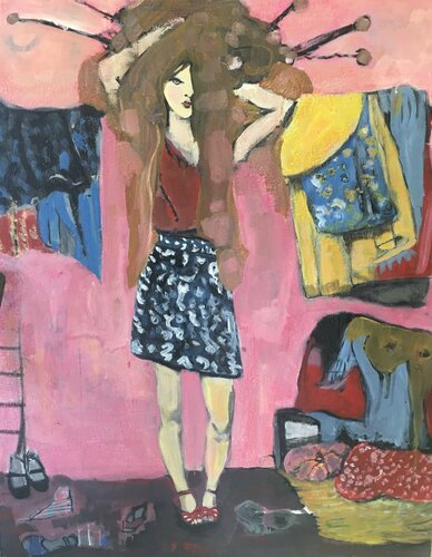 Se fondre dans les murs par Aliénor de Cellès, Peinture en vente sur Singulart