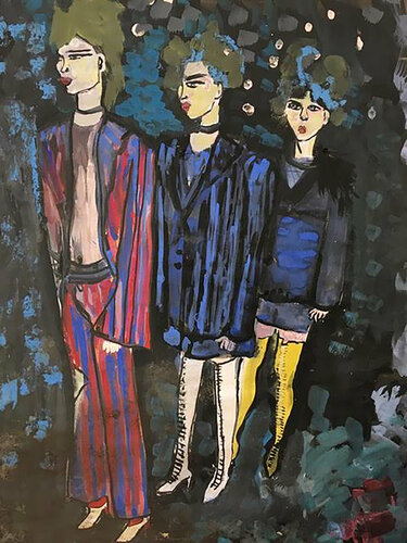 Trio par Aliénor de Cellès, Œuvre sur papier en vente sur Singulart