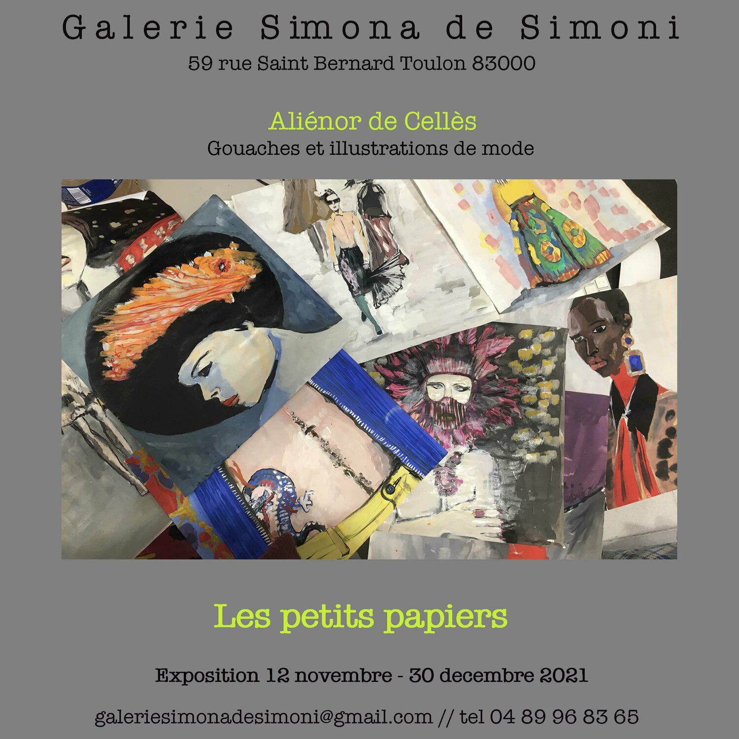 Affiche exposition Aliénor de Cellès