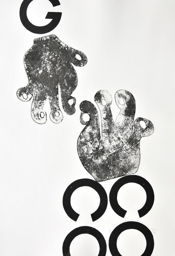 © Las Manos - Les Mans - Les Mains - The Hands - Curvisme 424 by Richard Martin, 종이 for Sale on Singulart