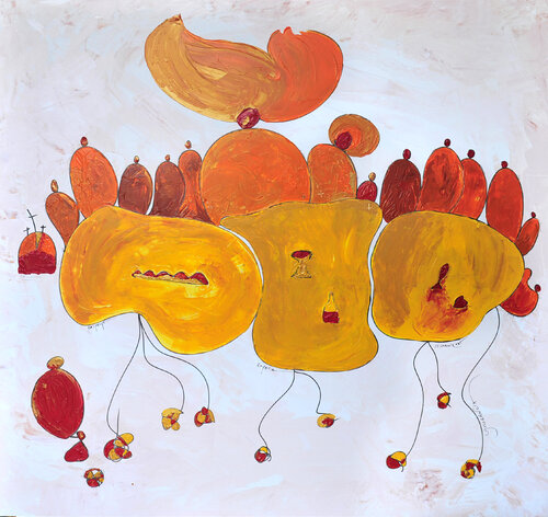 © Dinner of friends – Last supper van Richard Martin, Schilderij te koop op Singulart