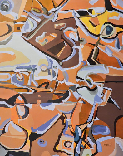 © CURV 553 - Desert van Richard Martin, Werk op papier te koop op Singulart