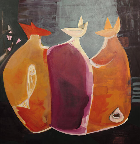 ©  CURV 560 - Cats di Richard Martin, Pittura in vendita su Singulart