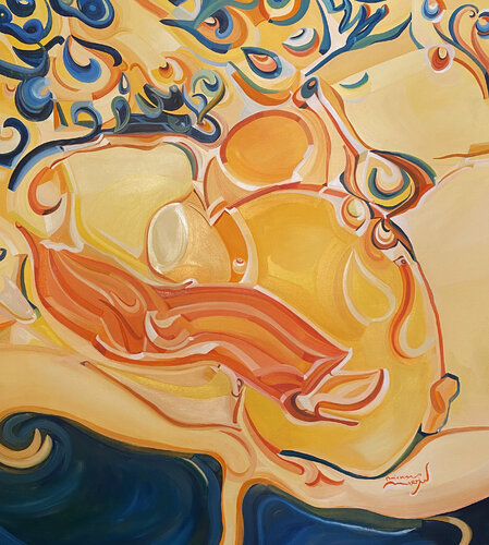 © Amour qui fleurit entre les cieux di Richard Martin, Pittura in vendita su Singulart