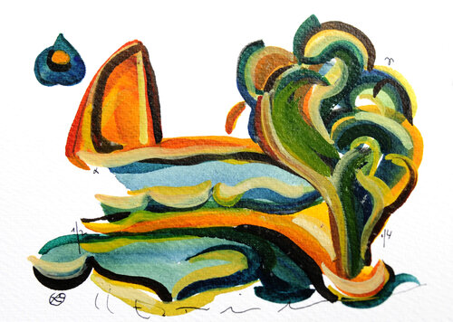© CURV 605 - Barcelona by Richard Martin, Work on Paper for Sale on Singulart
