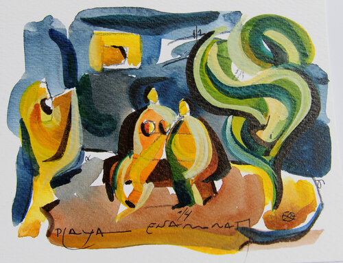 © CURV 606 - Plaça dels Enamorats by Richard Martin, Work on Paper for Sale on Singulart