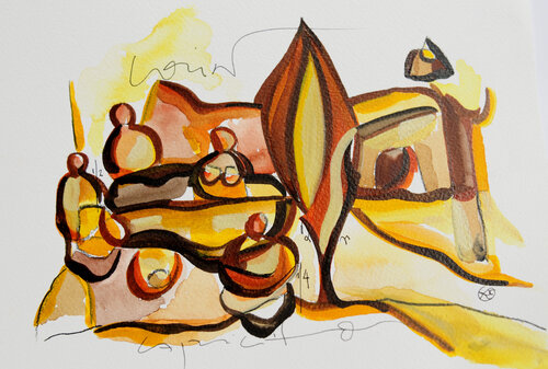 © CURV 607 - El capricho de Coín van Richard Martin, Werk op papier te koop op Singulart