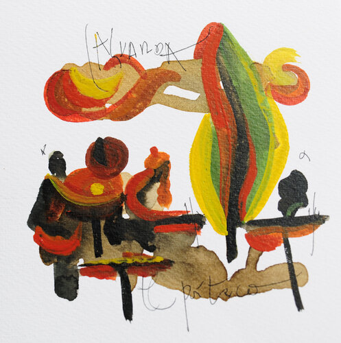 © CURV 609 - Café, en la Guarda by Richard Martin, Work on Paper for Sale on Singulart
