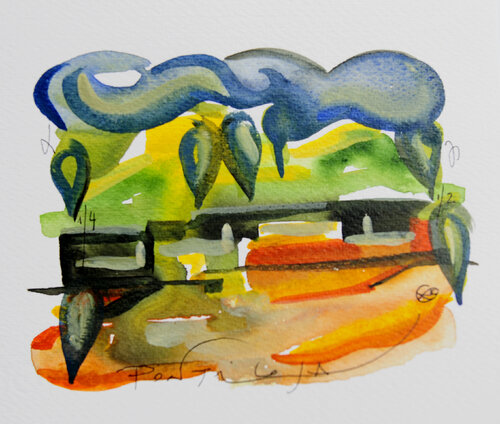 © CURV 611 - Balneario de Panticosa by Richard Martin, Work on Paper for Sale on Singulart