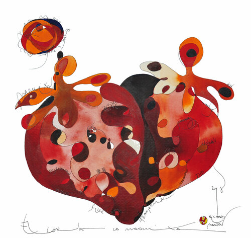 El cor de la maduixa van Richard Martin, Werk op papier te koop op Singulart