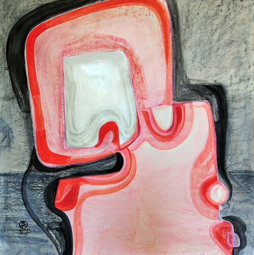 © El espejo - CURV 374 de Richard Martin, Pintura a la venta en Singulart