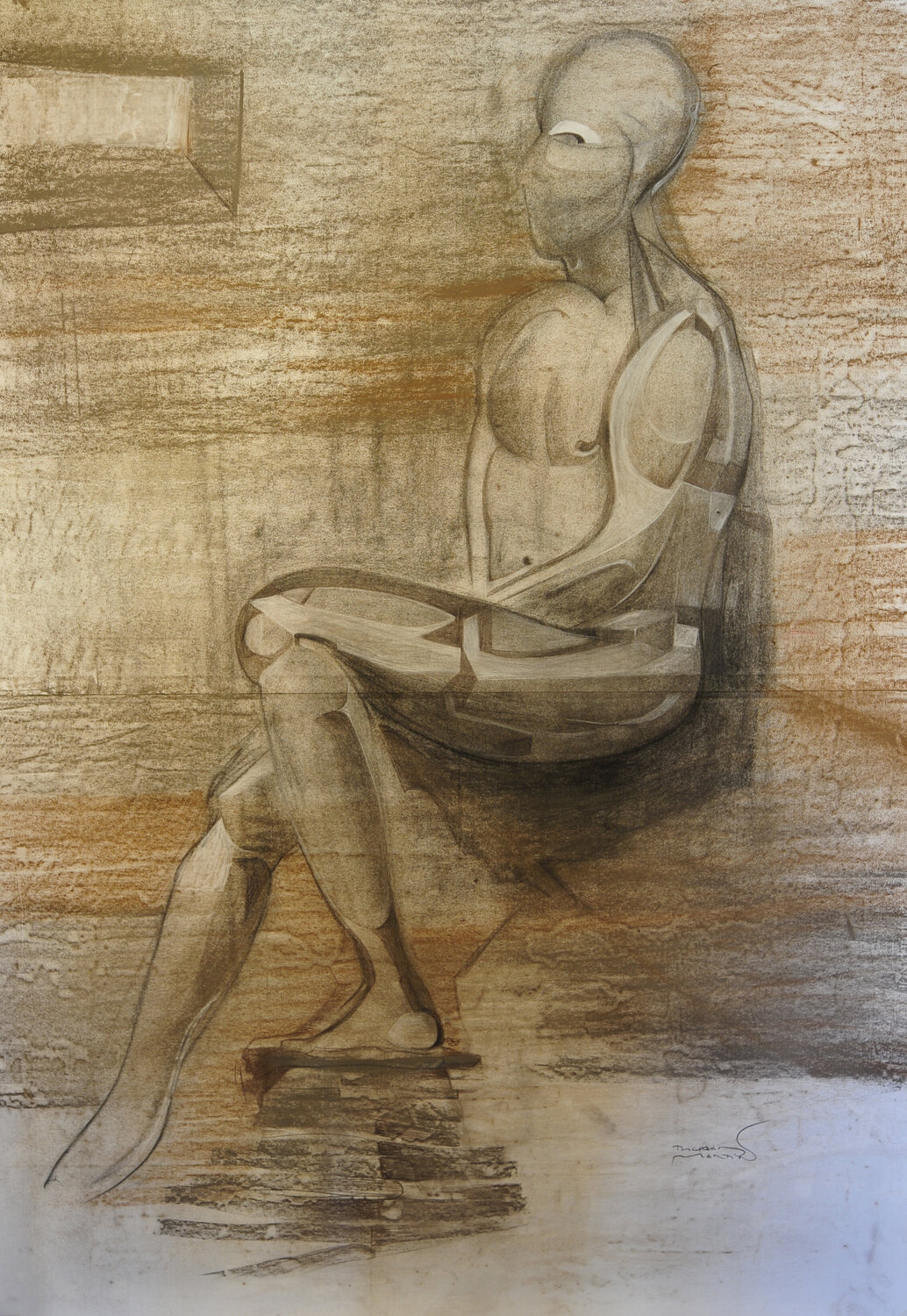 ©  Contemplation of an AI Richard Martin Werk auf Papier zu verkaufen