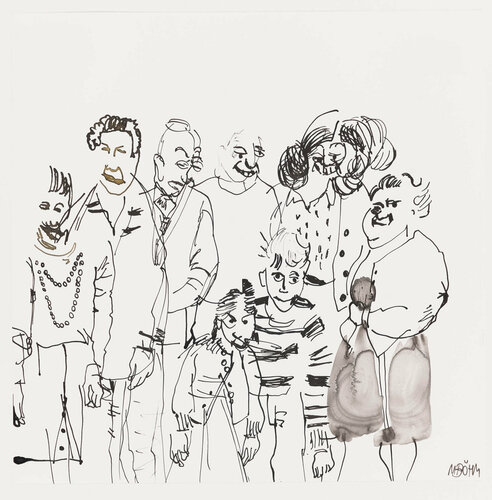 Blind geheiratet by Marcela Böhm, Drawing for Sale on Singulart