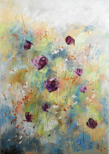 Printemps aux couleurs pastelles by Axelle Bosler, Painting for Sale on Singulart