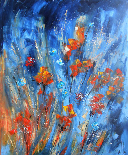 Fleurs de nuit de Axelle Bosler, Pintura a la venta en Singulart