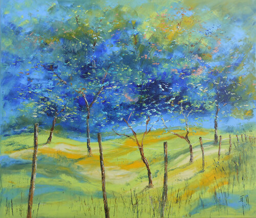 Paysage de Lorraine by Axelle Bosler, Painting for Sale on Singulart