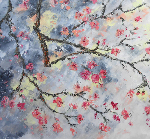 Printemps Suspendu par Axelle Bosler, Peinture en vente sur Singulart