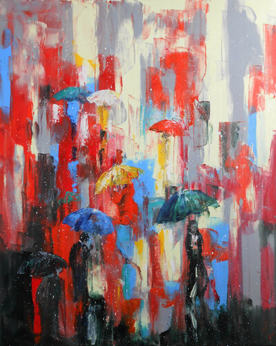 Pluie de Mars van Axelle Bosler, Schilderij te koop op Singulart