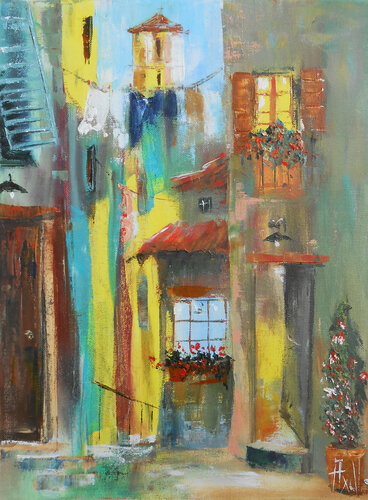 Un petit Air d'Italie di Axelle Bosler, Pittura in vendita su Singulart