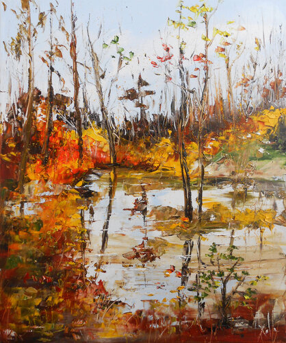 Reflets d'Automne di Axelle Bosler, Pittura in vendita su Singulart