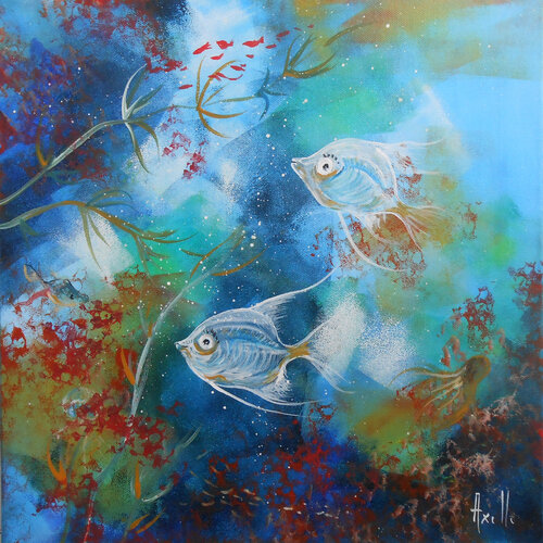Fonds des Mers by Axelle Bosler, Painting for Sale on Singulart