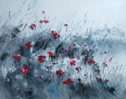 Rêve fleuri di Axelle Bosler, Pittura in vendita su Singulart