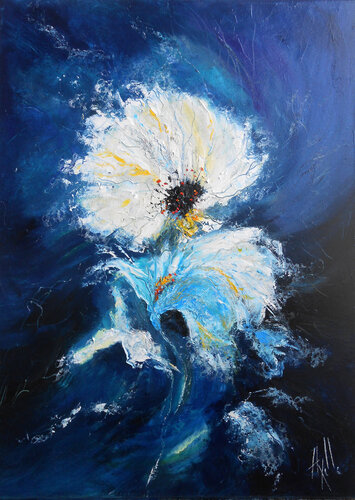 Fragilité florale by Axelle Bosler, Painting for Sale on Singulart