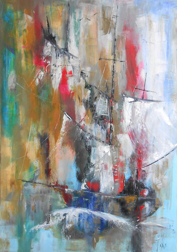 L'Ombre du Corsaire by Axelle Bosler, Painting for Sale on Singulart