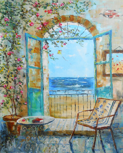 Résidence d'été di Axelle Bosler, Pittura in vendita su Singulart