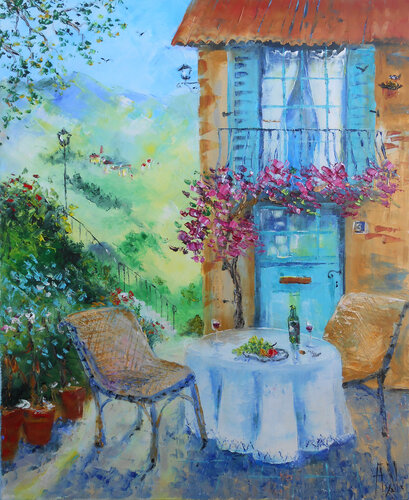 Douceur de fin d'été di Axelle Bosler, Pittura in vendita su Singulart