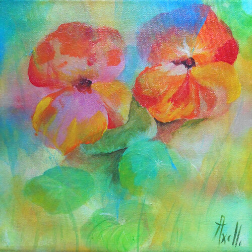 Capucines by Axelle Bosler, Painting for Sale on Singulart