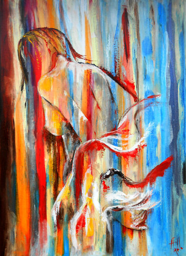 Nue -  Série Femmes de lumière IV di Axelle Bosler, Pittura in vendita su Singulart