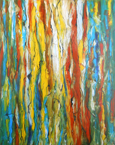 Failles de Lumière - Série : “Failles & Énergies” par Axelle Bosler, Peinture en vente sur Singulart